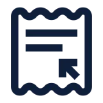 Invoice Receipts Line SVG Icon